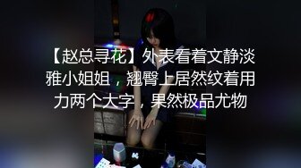 【赵总寻花】外表看着文静淡雅小姐姐，翘臀上居然纹着用力两个大字，果然极品尤物